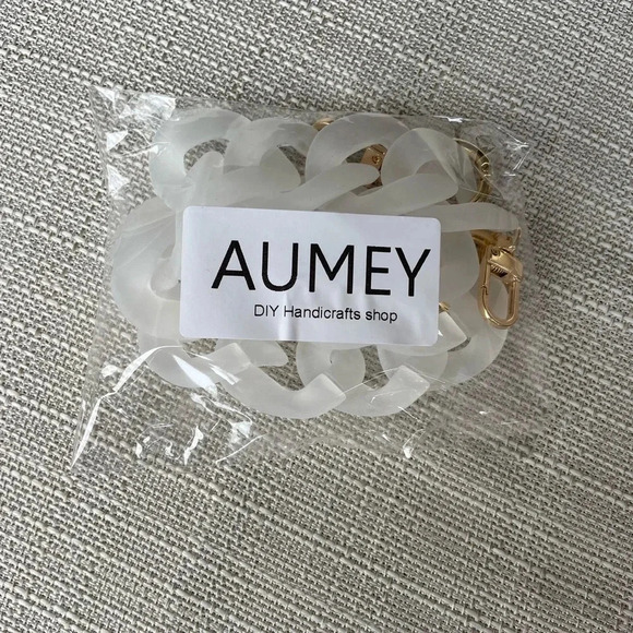 Womens Clear Acrylic Purse Chain - Picture 1 of 2